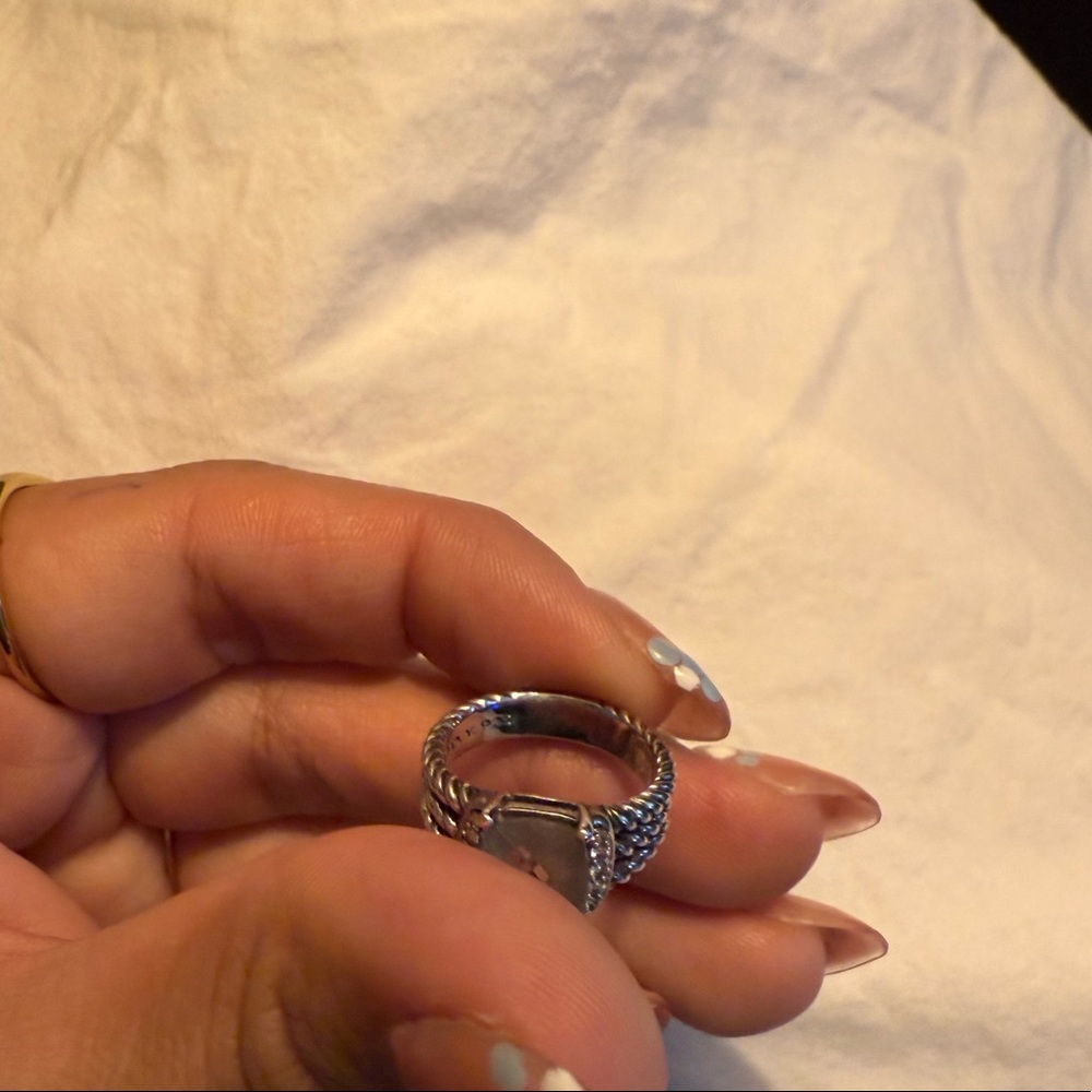 Petite Wheaton Prasiolite ring David yurman size 5.5 - Picture 4 of 5